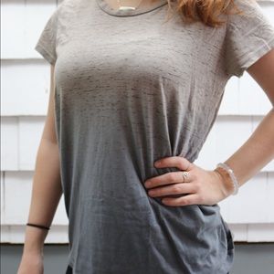 GAP |  Tan to Grey Ombré V-neck Shirt